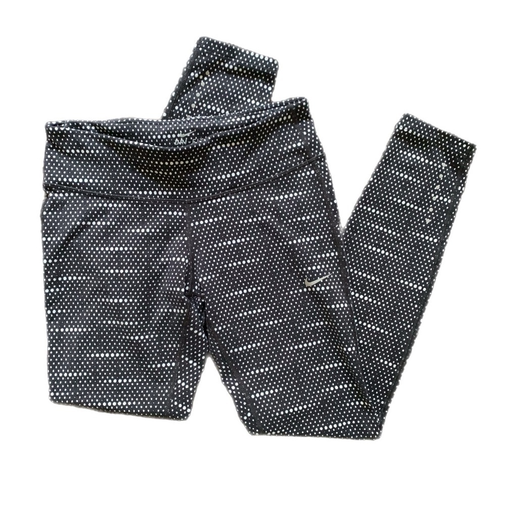 Nike Womens Dri-FIT Epic Run Printed Tights - Black/White